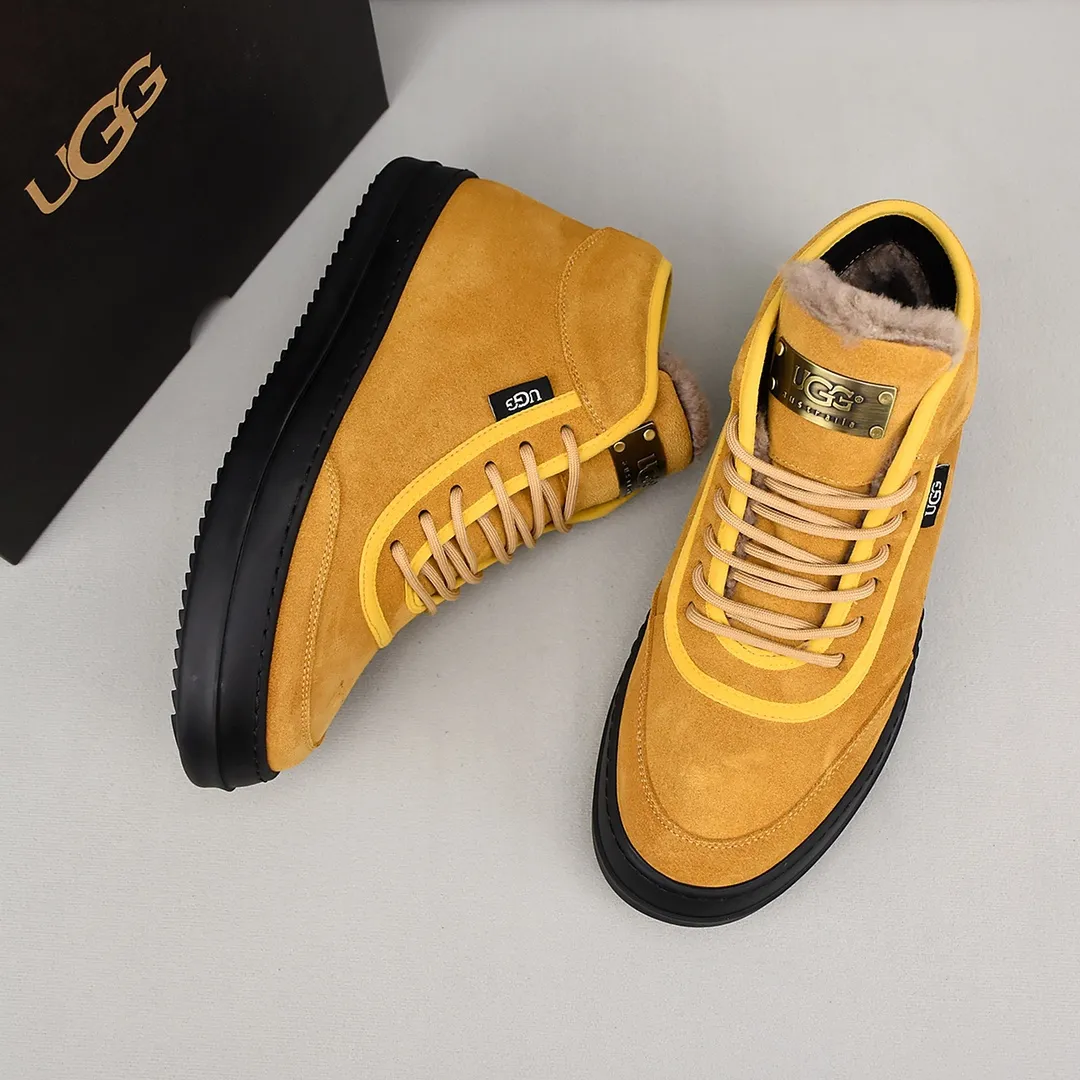 PP520🛜🛜🛜【ugg】The upper is made of waterproof nubuck, real wool lining, and non-slip rubber sole. Warm and comfortable, a must-have in winter! Men's size 38-44 (custom-made size 45 is non-refundable).